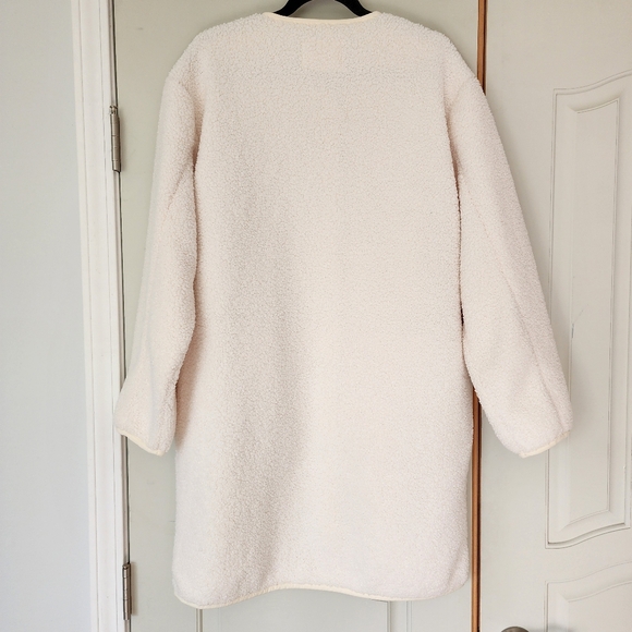 Wilfred Free Sherpa Long Fleece Liner Jacket - Light Birch - M - Picture 4 of 16